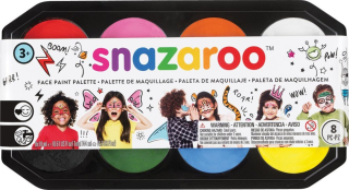 Farby na tvár Snazaroo 8 ks x 18 ml